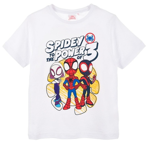[67805206] CAMISETA M/C.SPIDEY BLANCA T.2