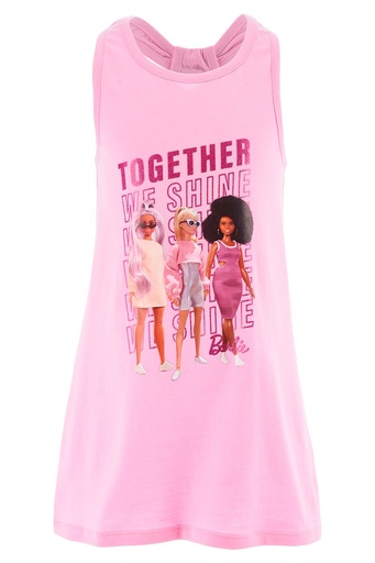 [67887797] VESTIDO BARBIE ROSA T.4