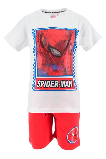 [67887446] CONJUNTO SPIDERMAN BLANCO T.3