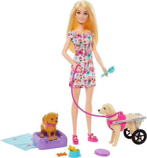 [24519224] BARBIE PASEO PERRO C/SILLA R.