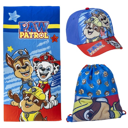 [61035190] SAQUITO+TOALLA+GORRA PAW P.