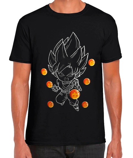 [64976873] CAMISETA GOKU PEQ.BOLAS T.XL