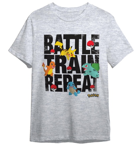 [64978510] CAMISETA POKEMON GRIS T.10